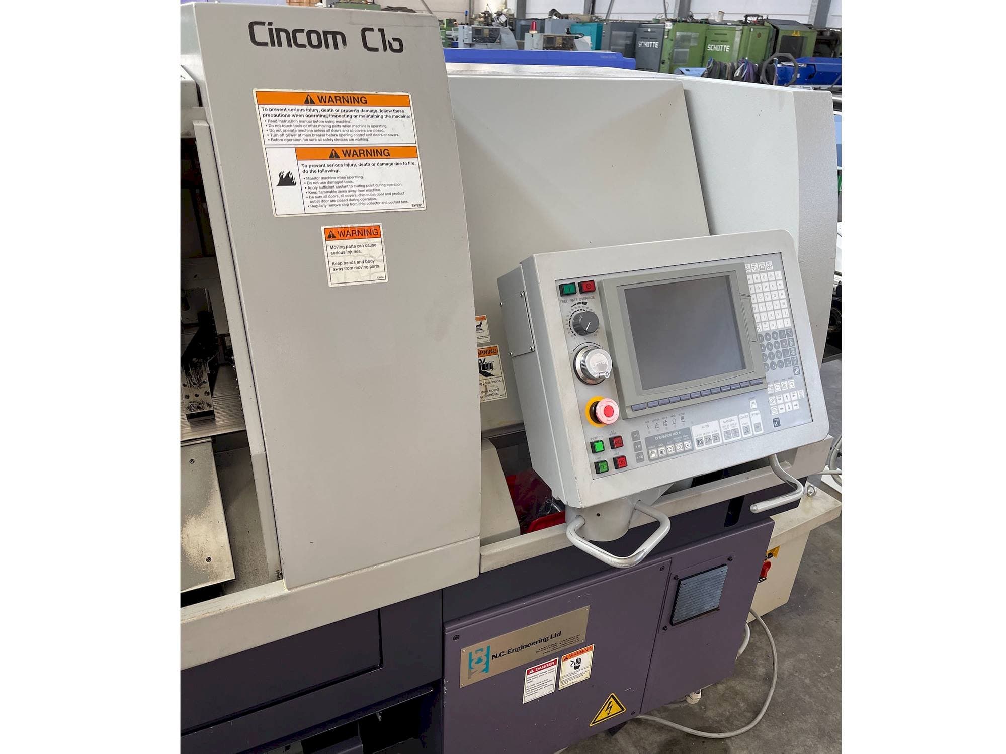 Vista frontal de la máquina Citizen C16-VI