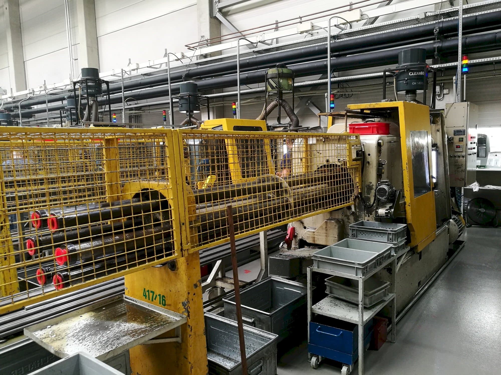 Vista frontal de la máquina Wickman 1  3/8"-6