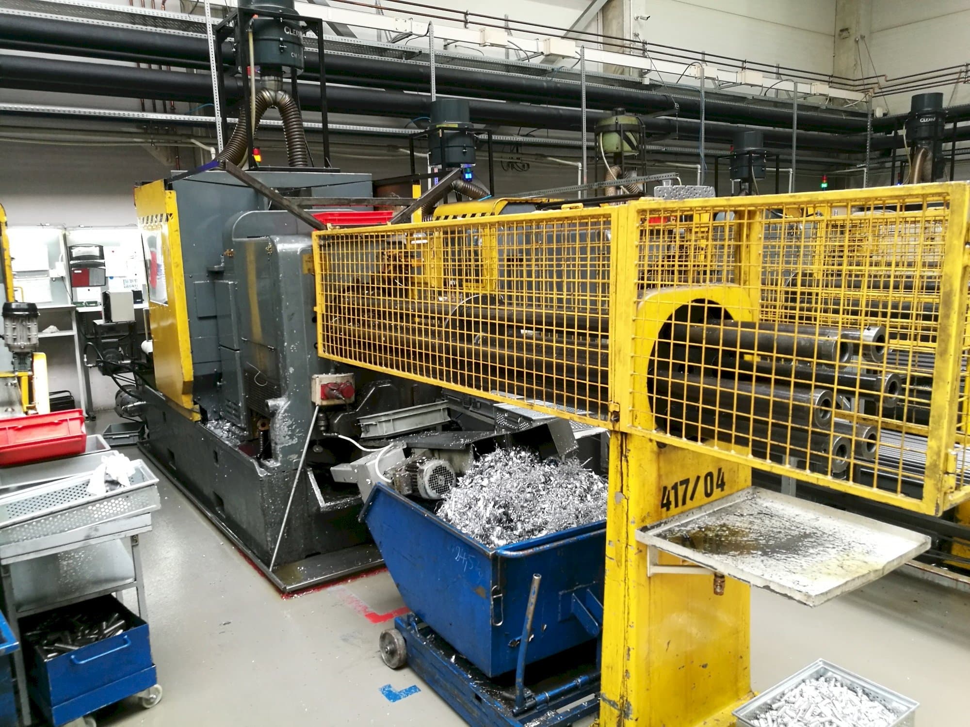 Vista frontal de la máquina Wickman 1  3/8"-6