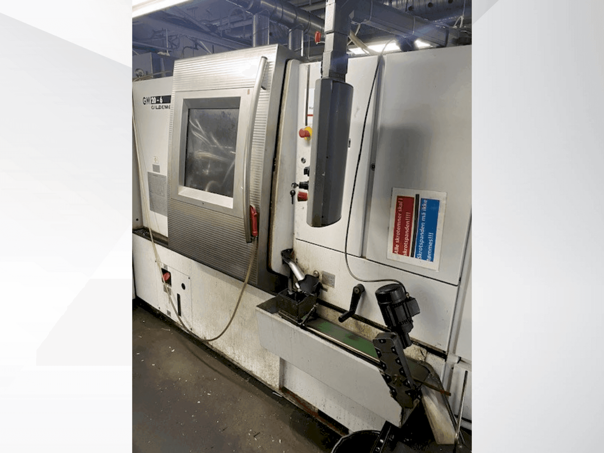 Vista frontal de la máquina Gildemeister GM 20-6