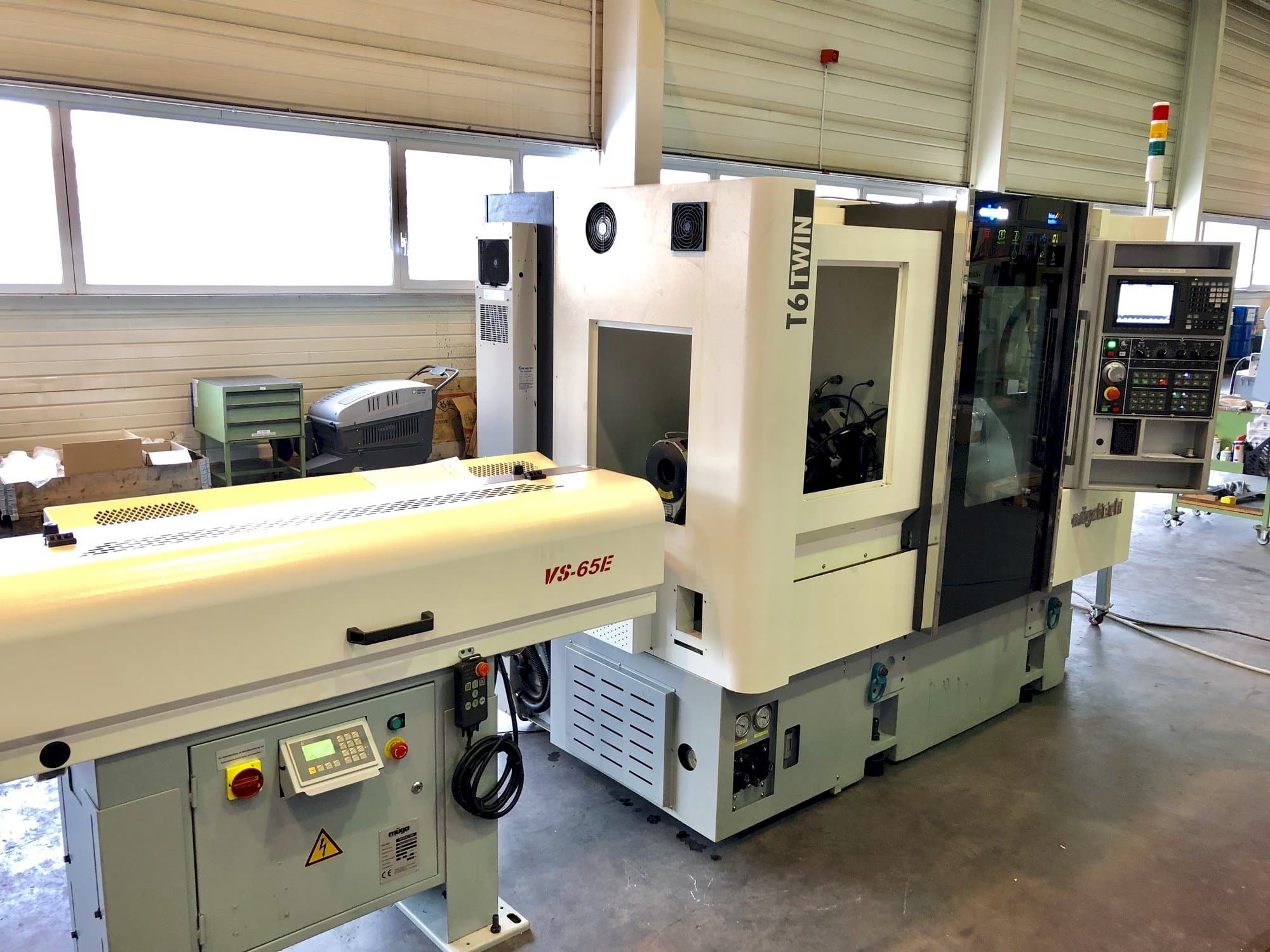 Vista frontal de la máquina Müga T6 Twin 60