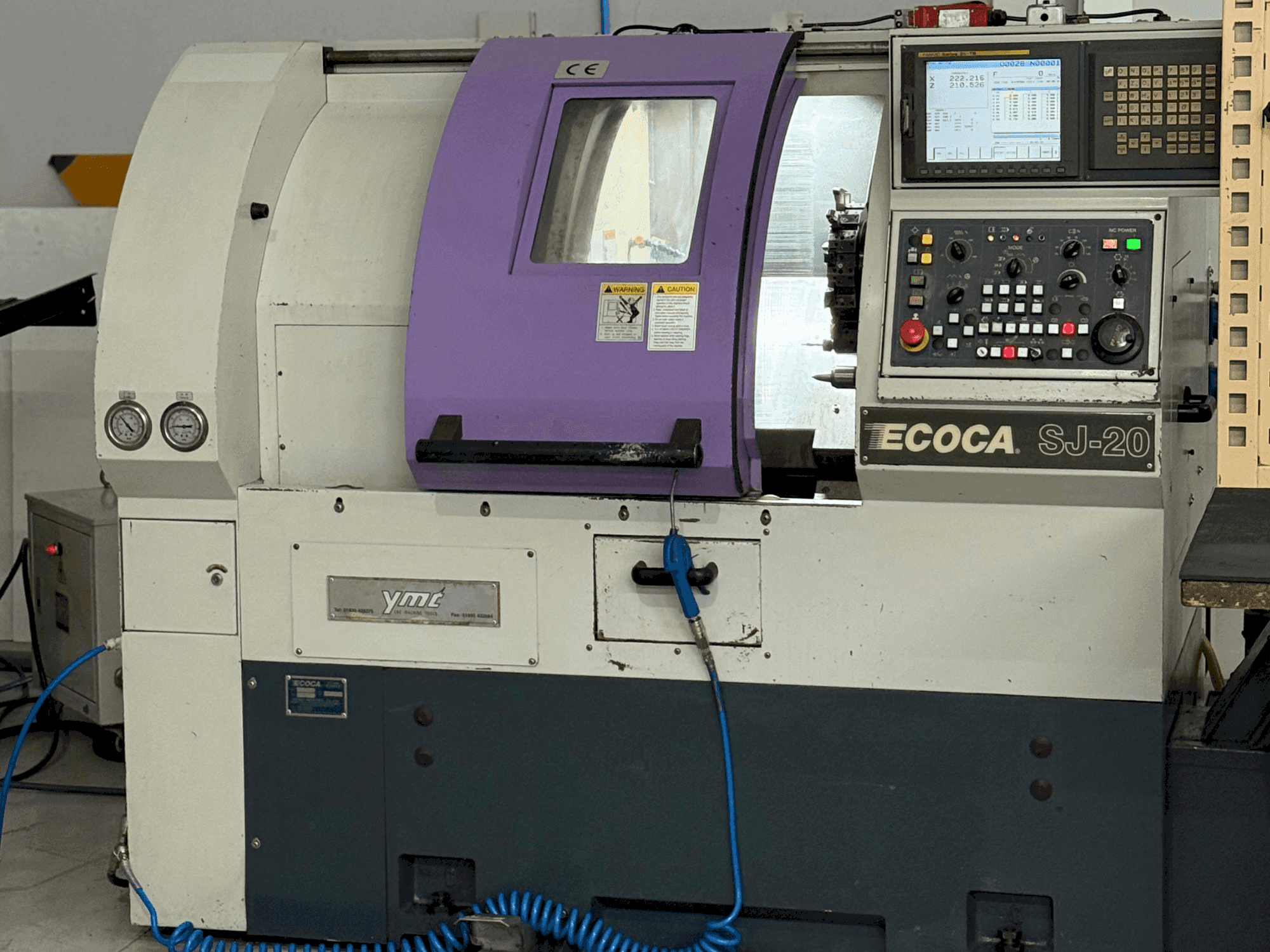 Vista frontal de la máquina ECOCA SJ-20