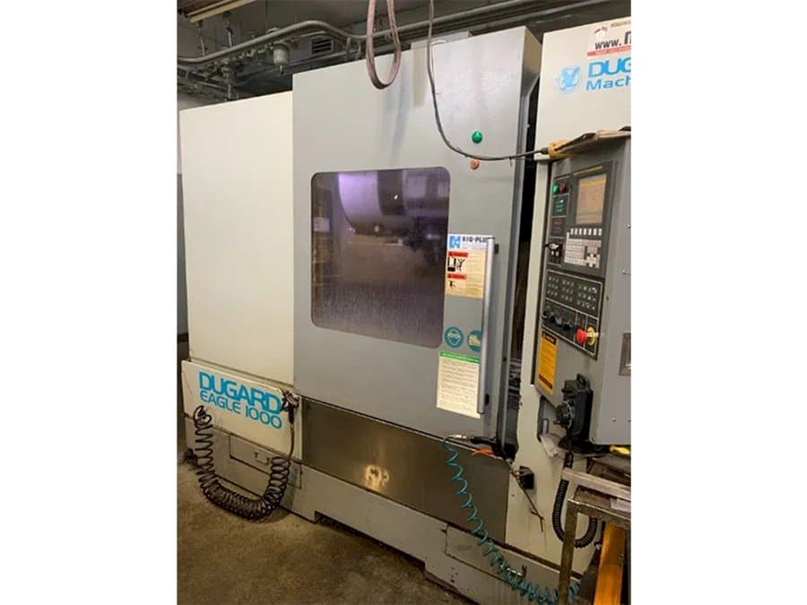 Vista frontal de la máquina Dugard									 Eagle 1000