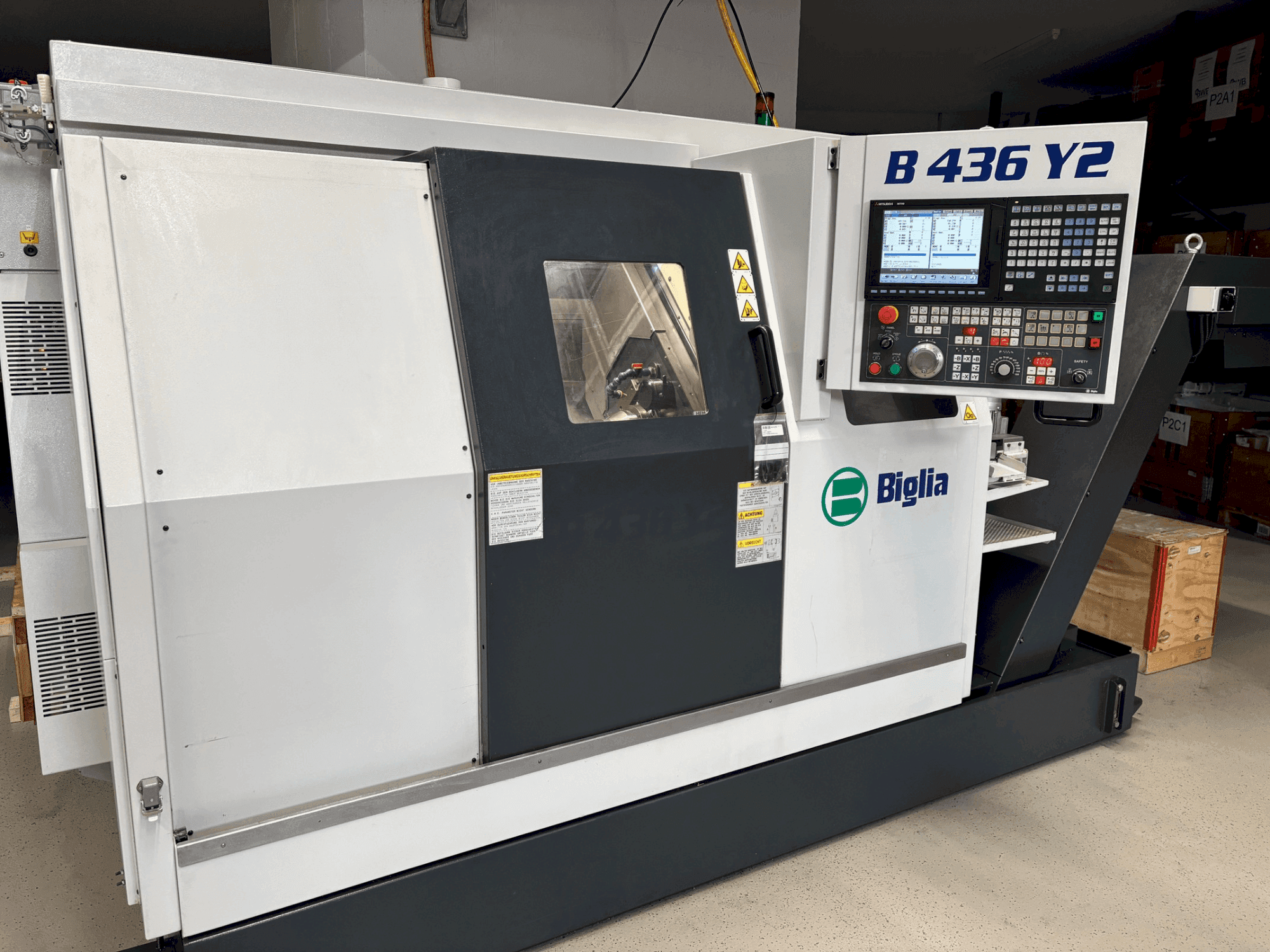 Vista frontal de la máquina Biglia B436Y2