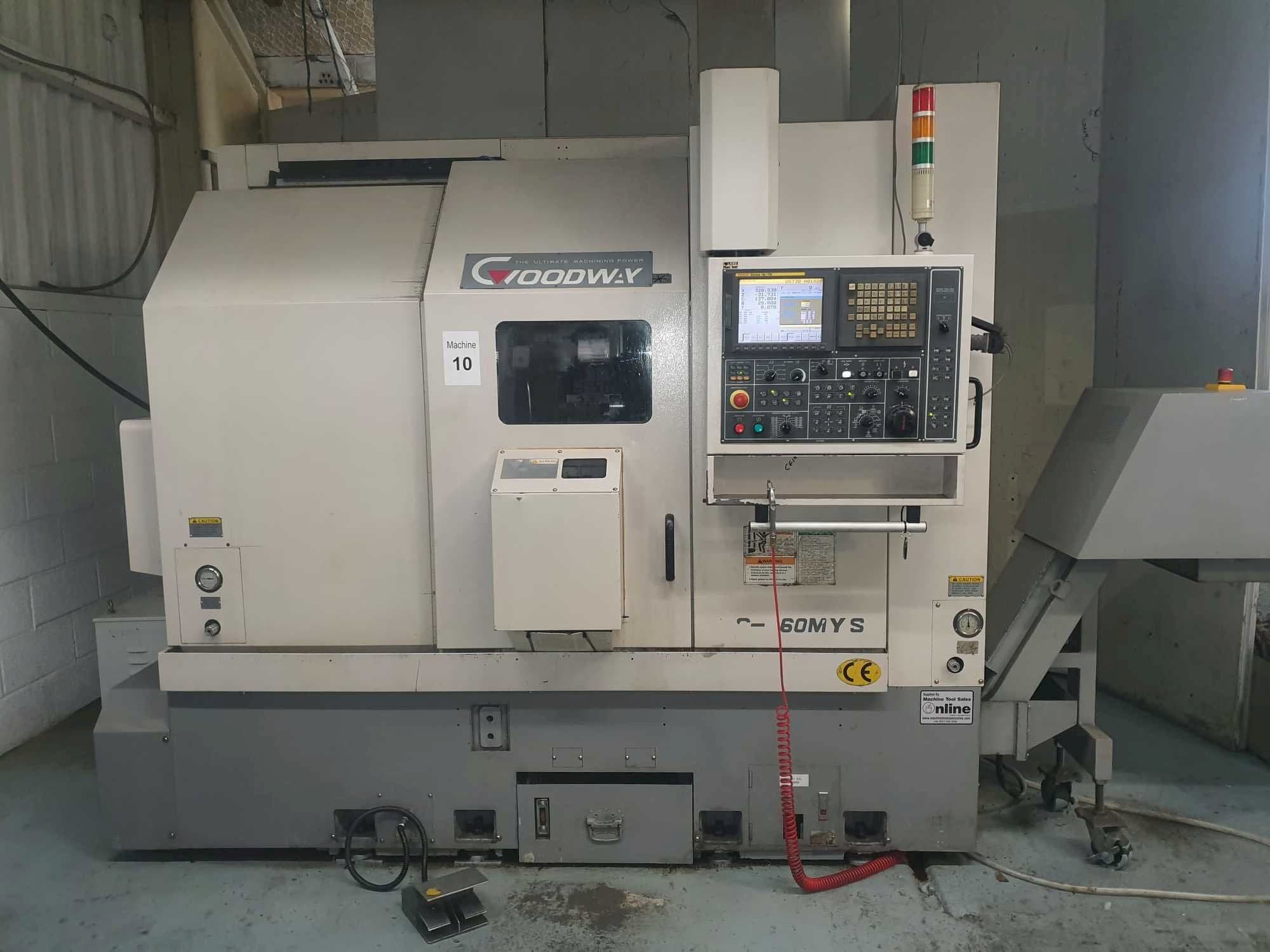 Vista frontal de la máquina Goodway GS-260MYS