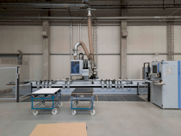 Vista frontal de la máquina HOMAG OPTIMAT BAZ222/60/K