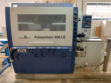 Vista frontal de la máquina WEINIG / DIMTER POWERMAT 400LE