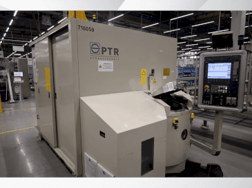 Vista frontal de la máquina PTR Strahltechnik EBW PS 4-1 60-6 CH