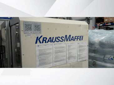 Vista frontal de la máquina Krauss Maffei 340 c2/80