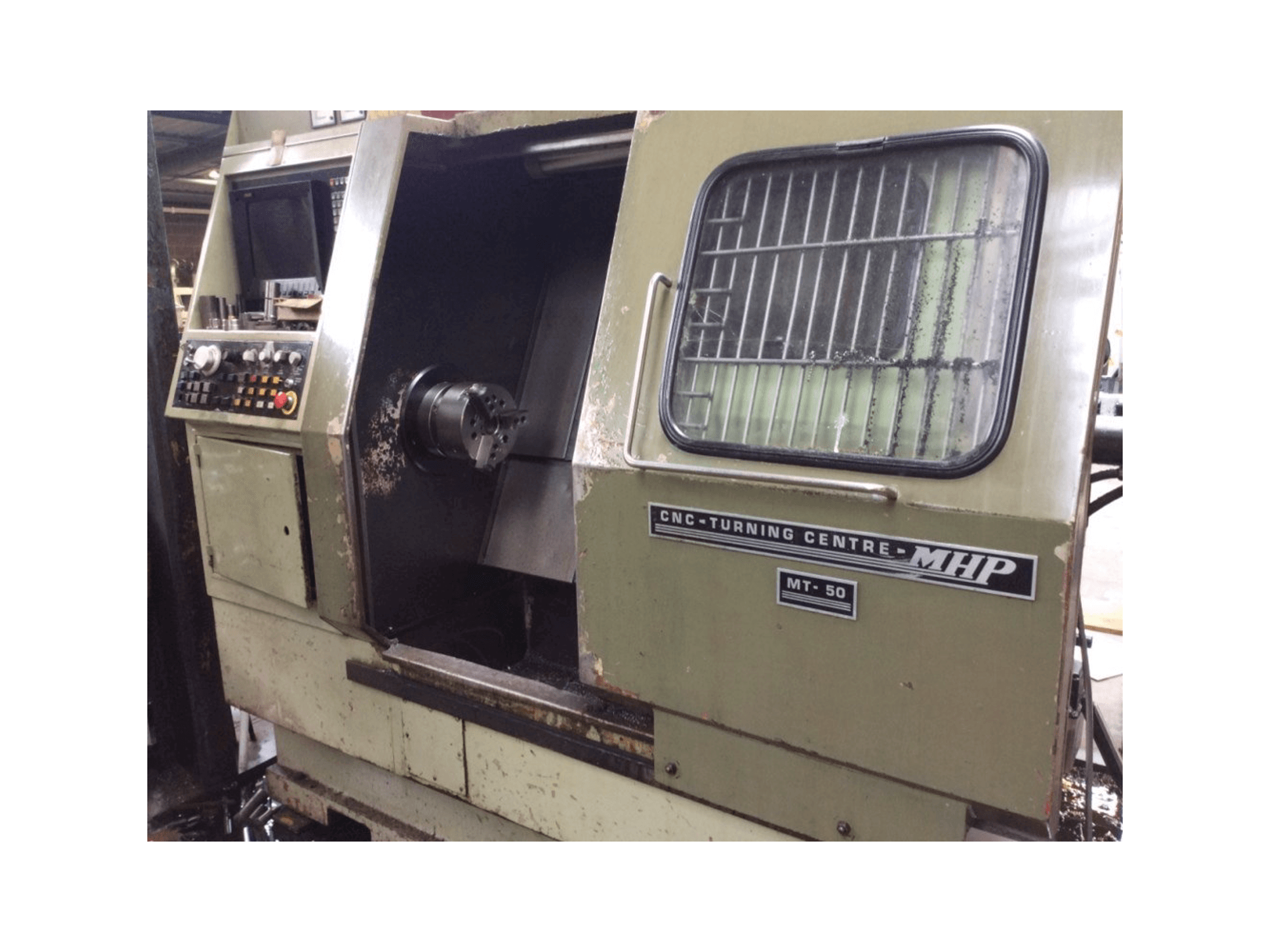 Vista frontal de la máquina MHP MT-50