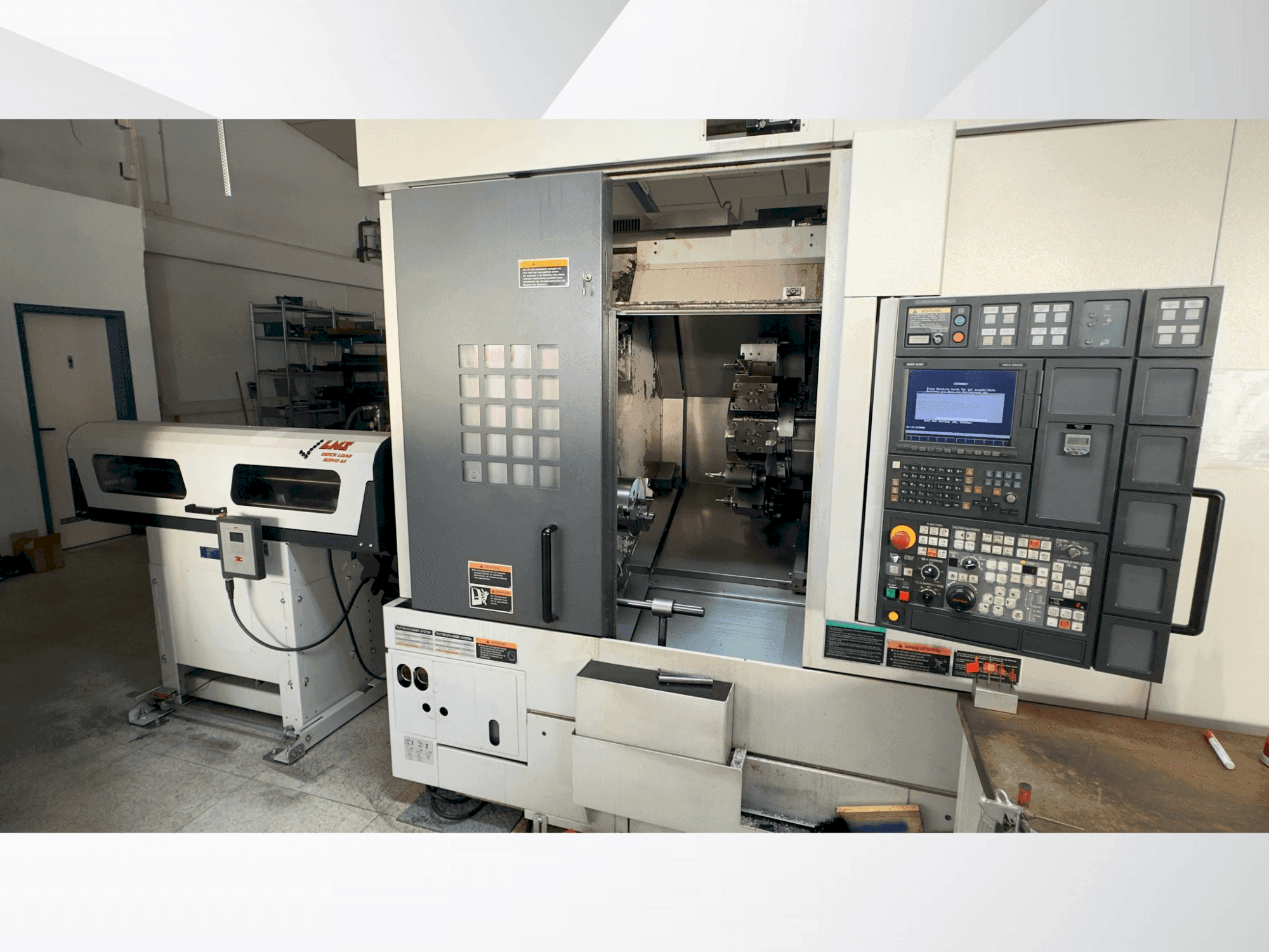 Vista frontal de la máquina MORI SEIKI NL 2000 SY /500